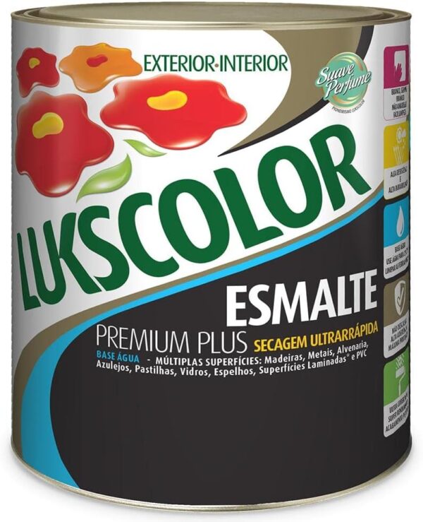 Tinta Esmalte Bri Lukscolor  Branco 900ml