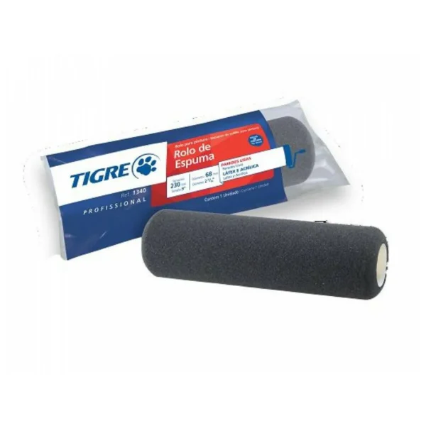 ROLO ESPUMA POLIESTER 1340 23CM TIGRE S/SUPORTE